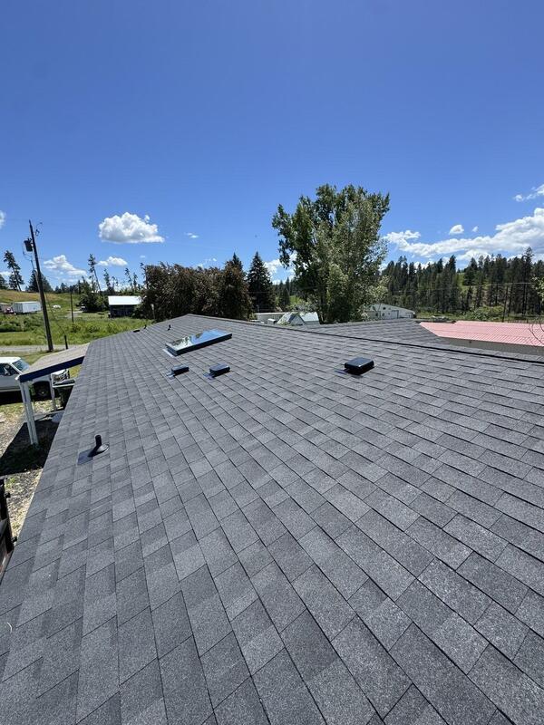 New roof and skylight on a home in town